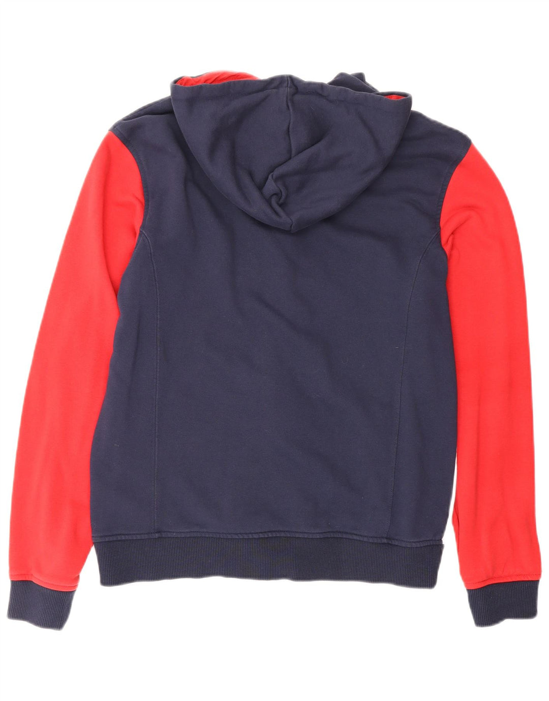 Maglione con cappuccio e zip da uomo FILA in cotone color block medio blu navy