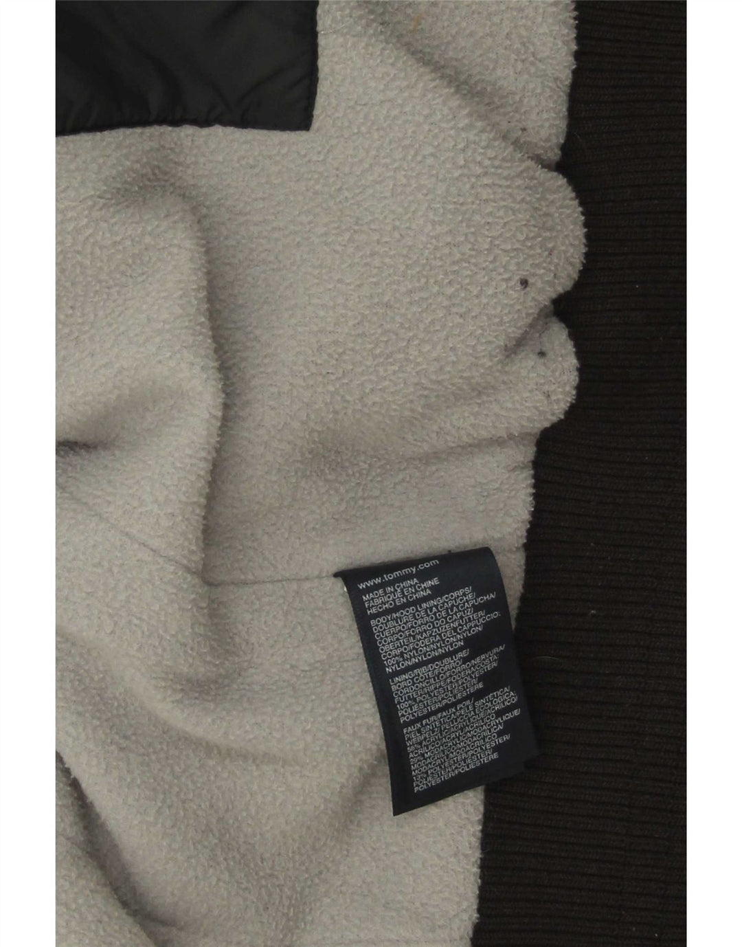 Gilet imbottito da donna Tommy Hilfiger UK 14 grande poliestere nero
