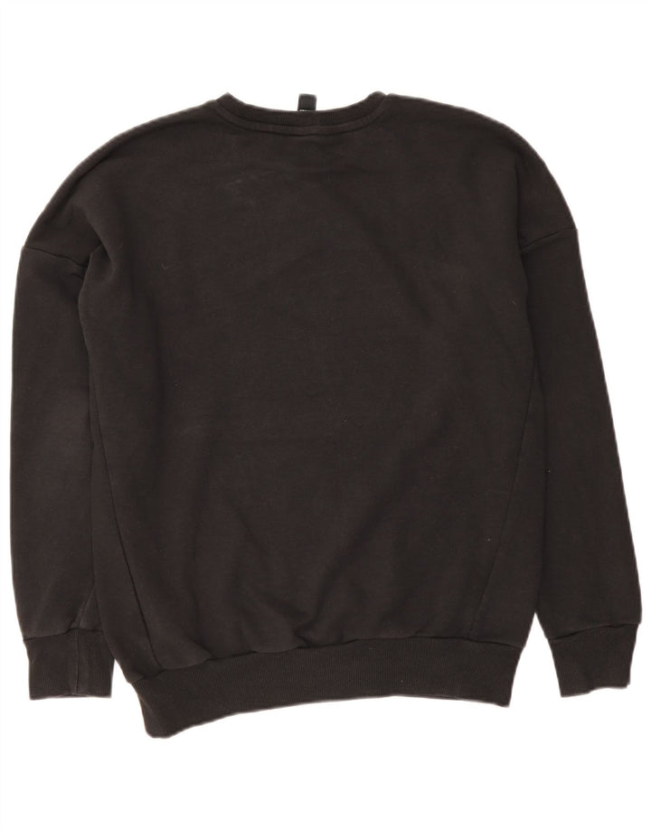 Felpa grafica da donna Adidas Jumper UK 14 cotone nero medio