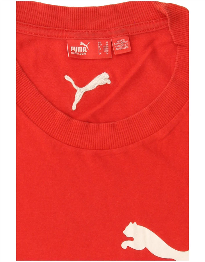 T-shirt grafica PUMA da uomo, colore rosso medio
