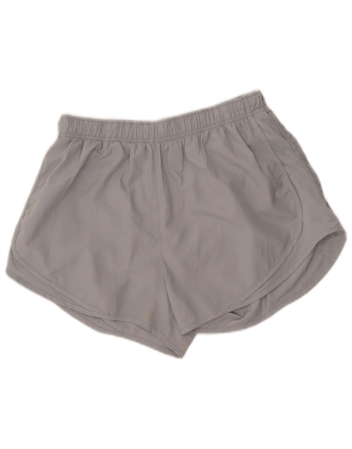 Pantaloncini sportivi NIKE Dri Fit da donna UK 14 Large Grigi