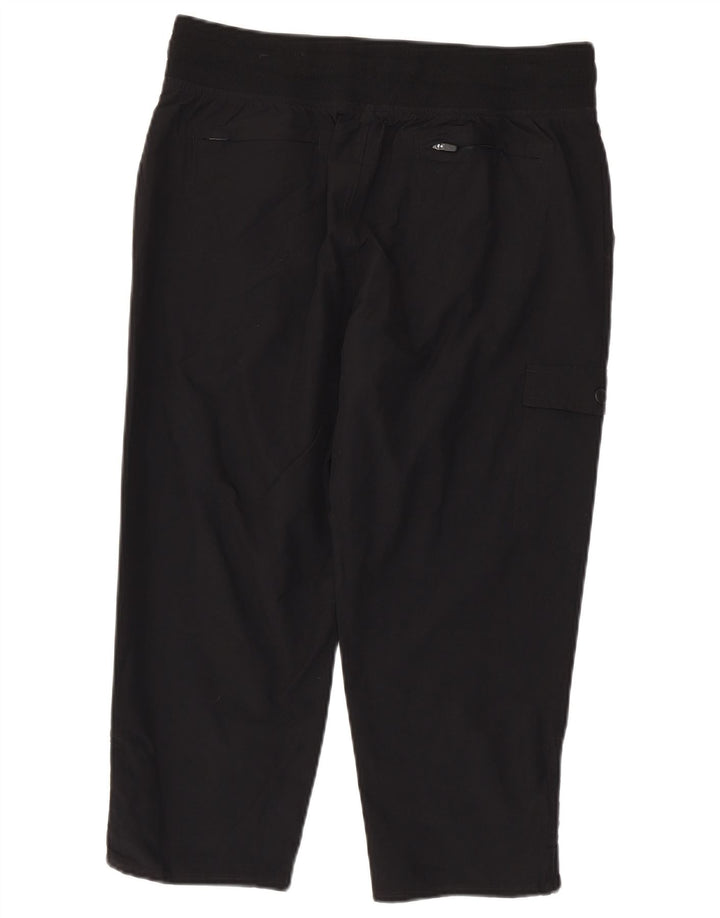 Pantaloni capri cargo dritti da donna EDDIE BAUER medi W30 L22 neri