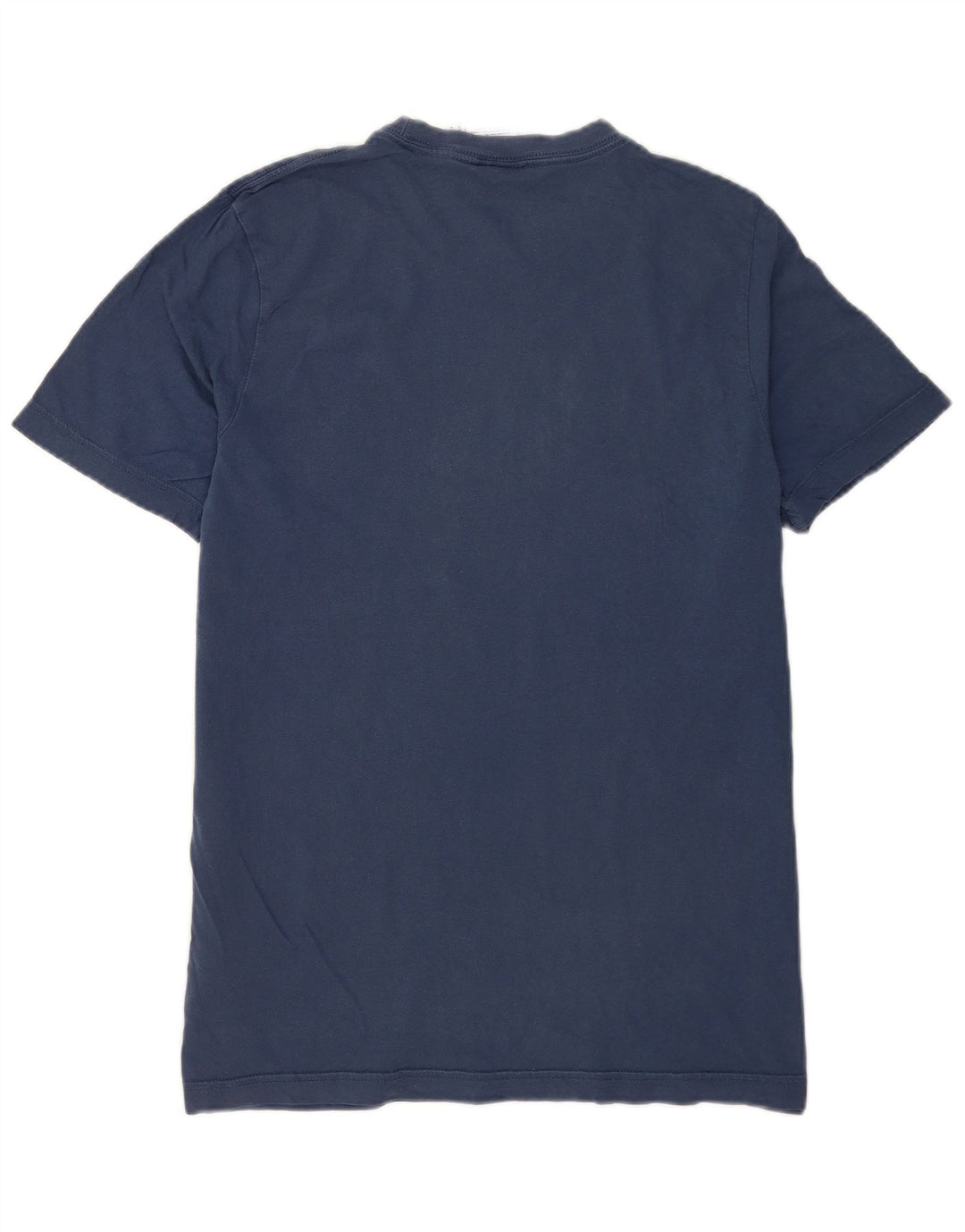 T-shirt da uomo Adidas Top media in cotone blu navy