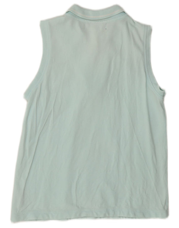 Polo senza maniche da donna Reebok UK 12 cotone blu medio
