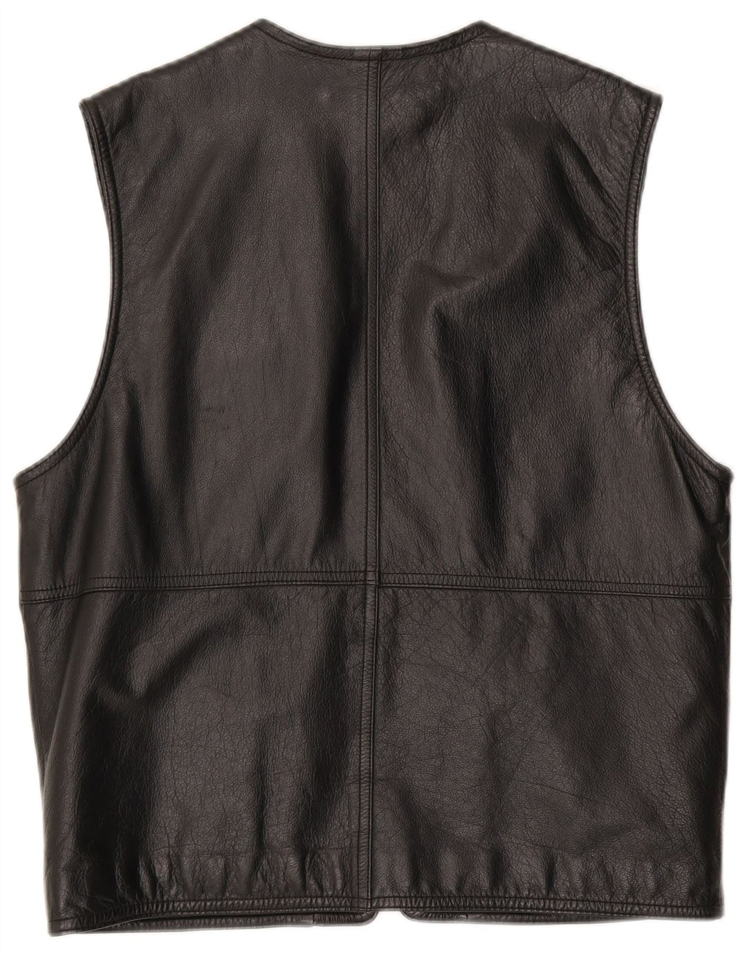 Gilet in pelle da uomo Via Cortesa IT 48 medio in pelle nera