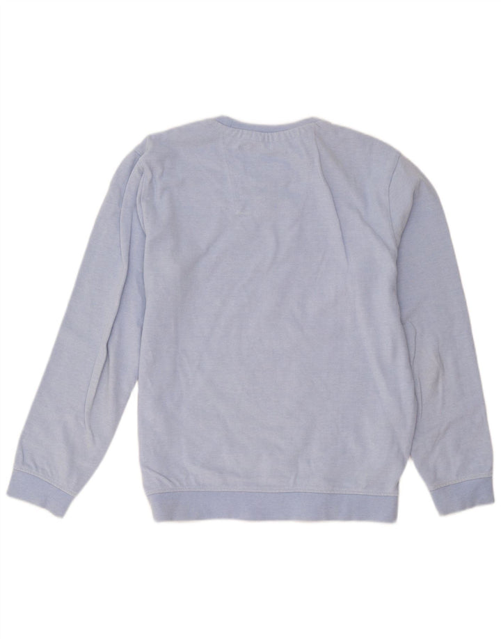 Crew Clothing Felpa da uomo Maglione in cotone blu medio