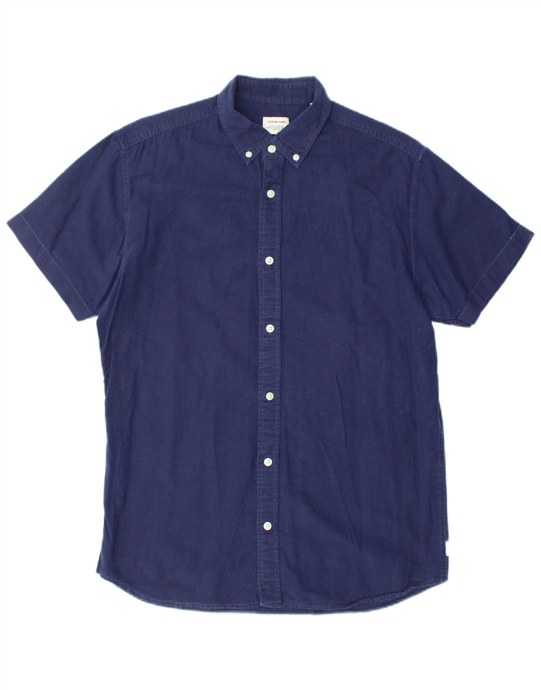 JACK & JONES Camicia a maniche corte da uomo Blu navy medio