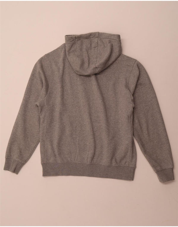 NIKE Felpa con cappuccio grafica da uomo in cotone grigio medio sportivo