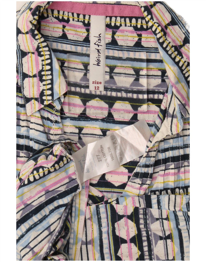 Camicetta da donna Weird Fish UK 12 Medium multicolore geometrica