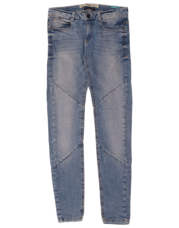 Jeans skinny Trafaluc da donna Zara EU 36 XS W26 L31 cotone blu