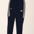 Pantaloni da tuta da uomo Adidas Small in poliestere blu navy
