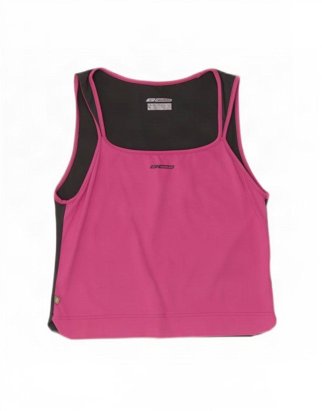 Canottiera Reebok da donna UK 14 color block rosa medio