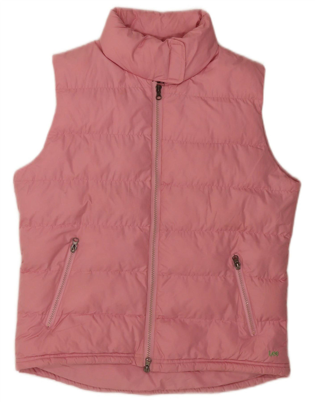 Gilet imbottito da donna Lee UK 16 grande rosa in poliestere