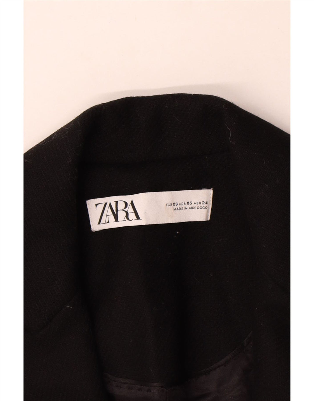Cappotto Zara da donna UK 6 XS poliestere nero