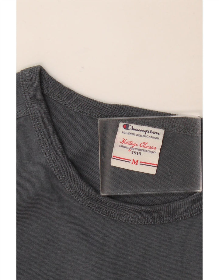 Champion Womens Heritage Classics Graphic Top manica lunga UK 12 Grigio medio