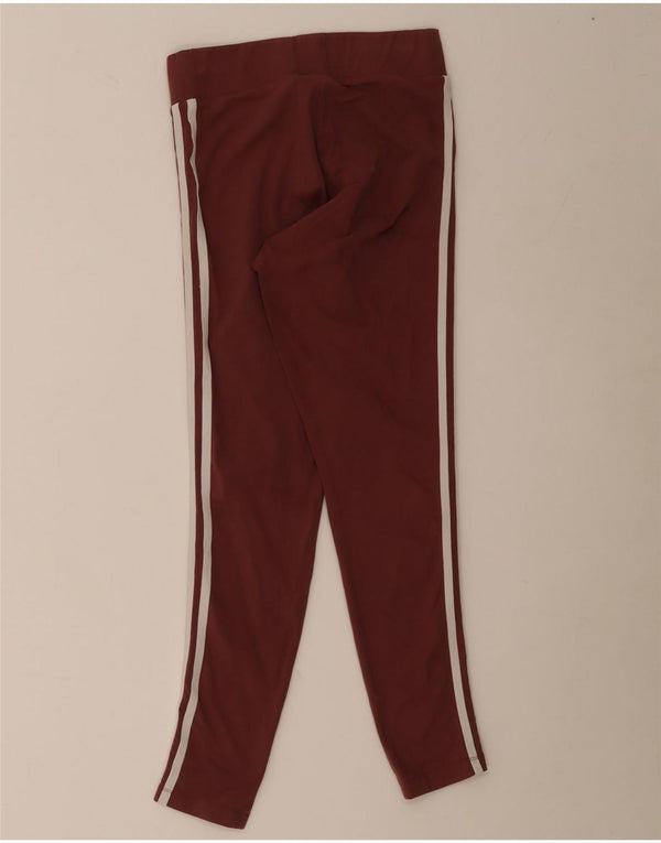 Leggings da donna Adidas UK 10 piccolo cotone bordeaux