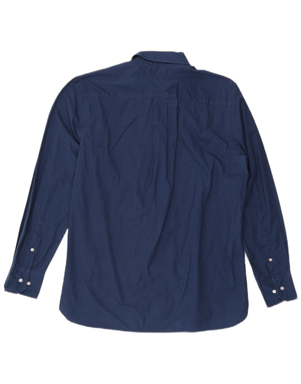 Camicia da uomo su misura Tommy Hilfiger taglia 16 1/2 grande blu navy floreale