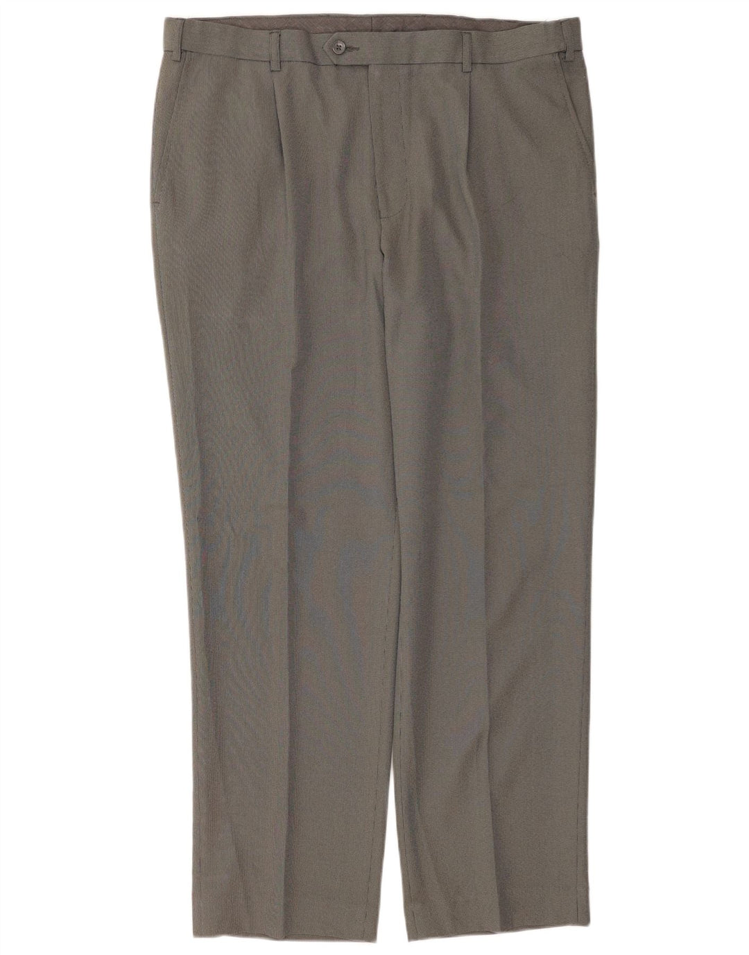 Pantaloni da abito vestibilità regolare da uomo Marks & Spencer W38 L31 poliestere grigio