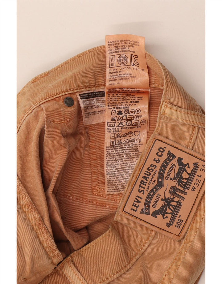 Jeans Levi's da uomo affusolati vestibilità regolare W32 L34 cotone beige