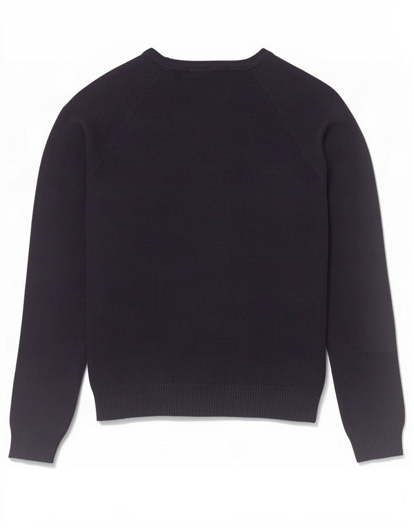 Maglione Zara da donna con scollo a V UK 12 blu navy medio