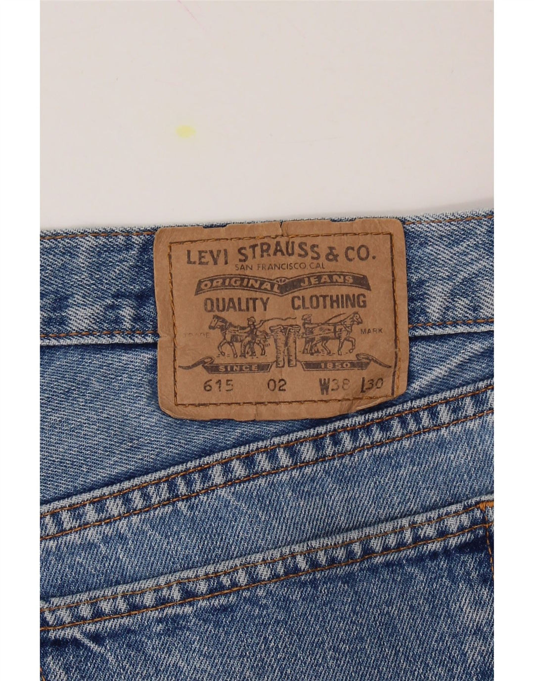 LEVI'S Mens 615 Denim Shorts W38 XL Blue Cotton Vintage Levi's and Second-Hand Levi's from Messina Hembry 