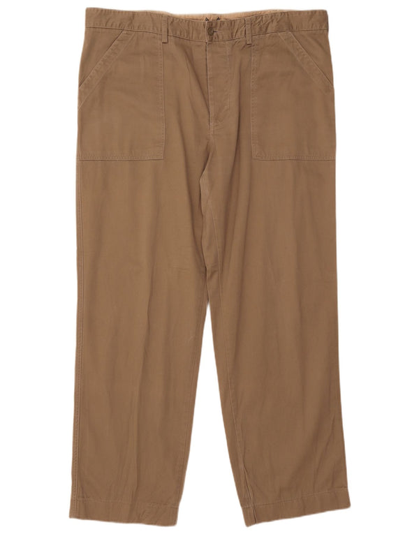 Pantaloni casual dritti da uomo Avirex W40 L31 in cotone beige