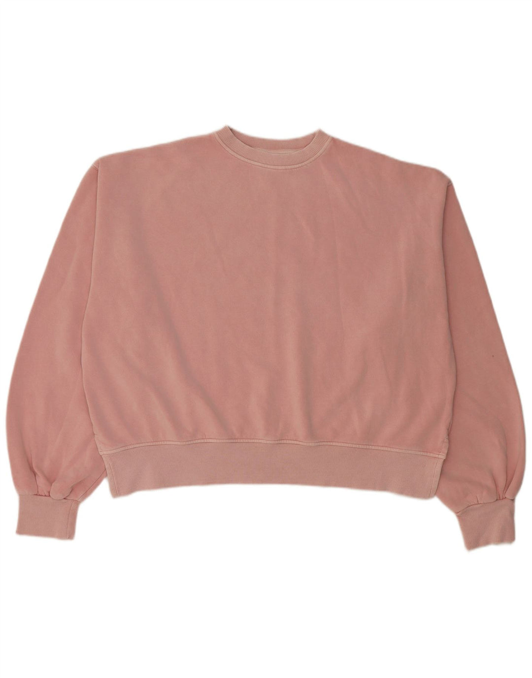 Felpa Reebok Crop Oversize da donna, maglione UK 14, cotone rosa medio