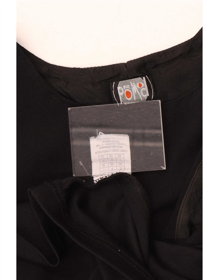 Abito a trapezio senza maniche da donna Promod UK 12 medio nero in poliammide
