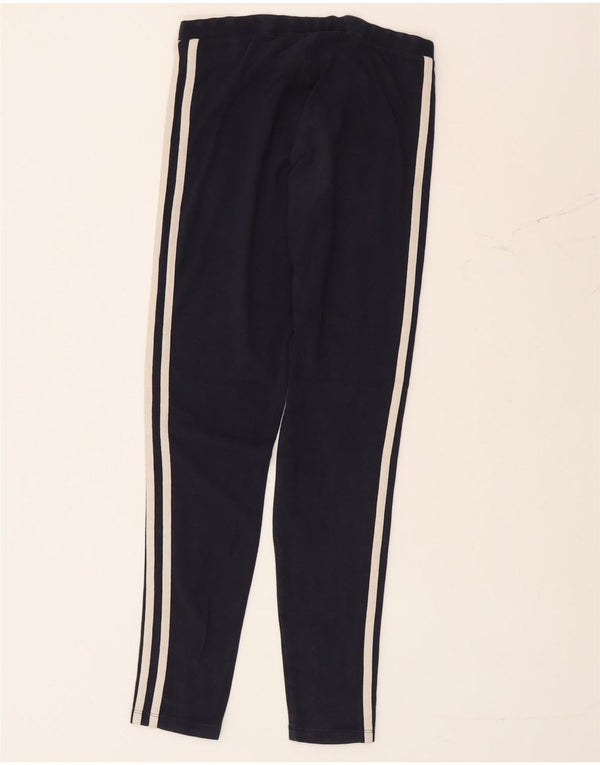 Leggings Adidas da donna UK 8 Small in cotone blu navy