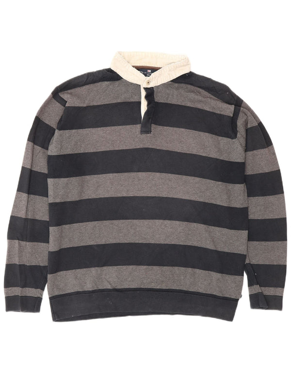 Marks & Spencer maglione da uomo con collo a polo blu Harbour grande grigio