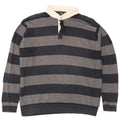 Marks & Spencer maglione da uomo con collo a polo blu Harbour grande grigio