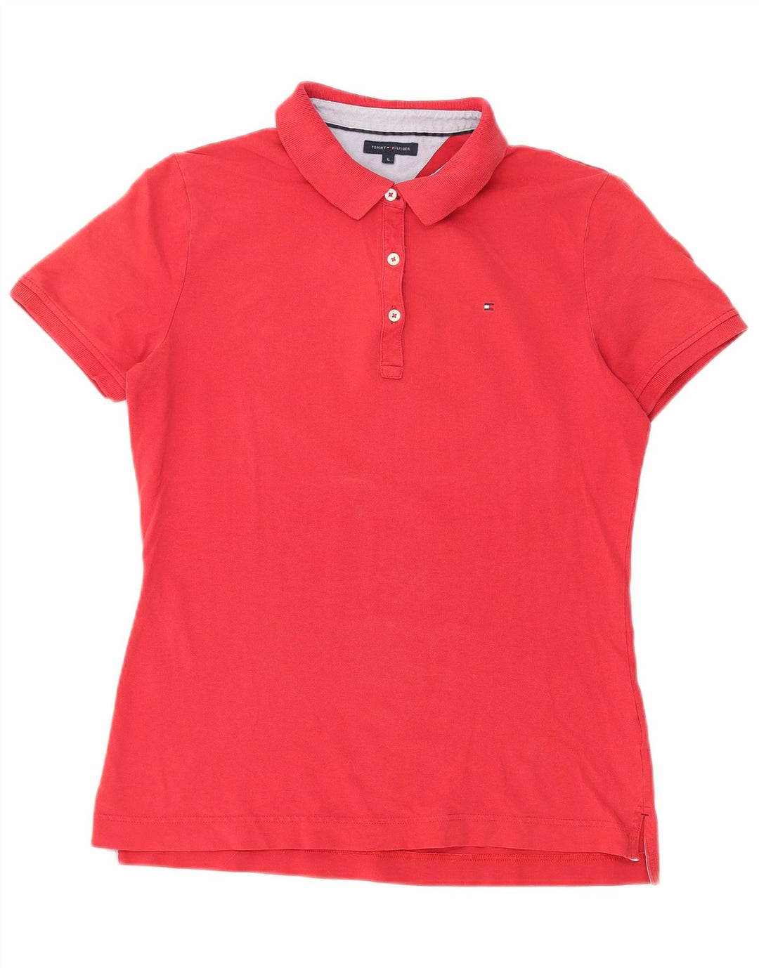 Polo da donna Tommy Hilfiger UK 14 grande rossa