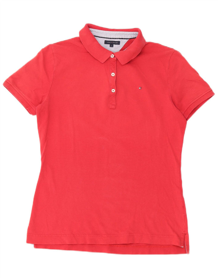 Polo da donna Tommy Hilfiger UK 14 grande rossa