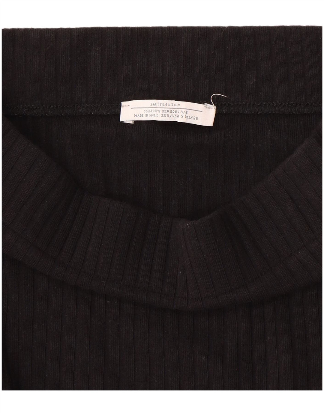 Gonna midi in maglia da donna Zara piccola W26 nera
