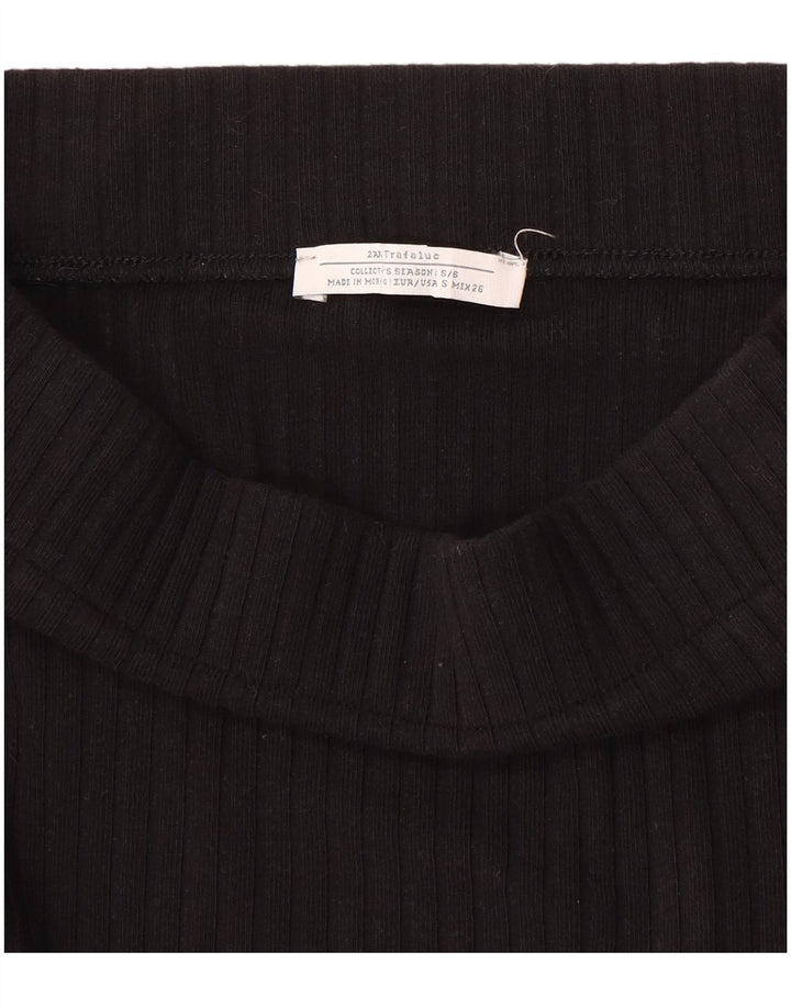 Gonna midi in maglia da donna Zara piccola W26 nera