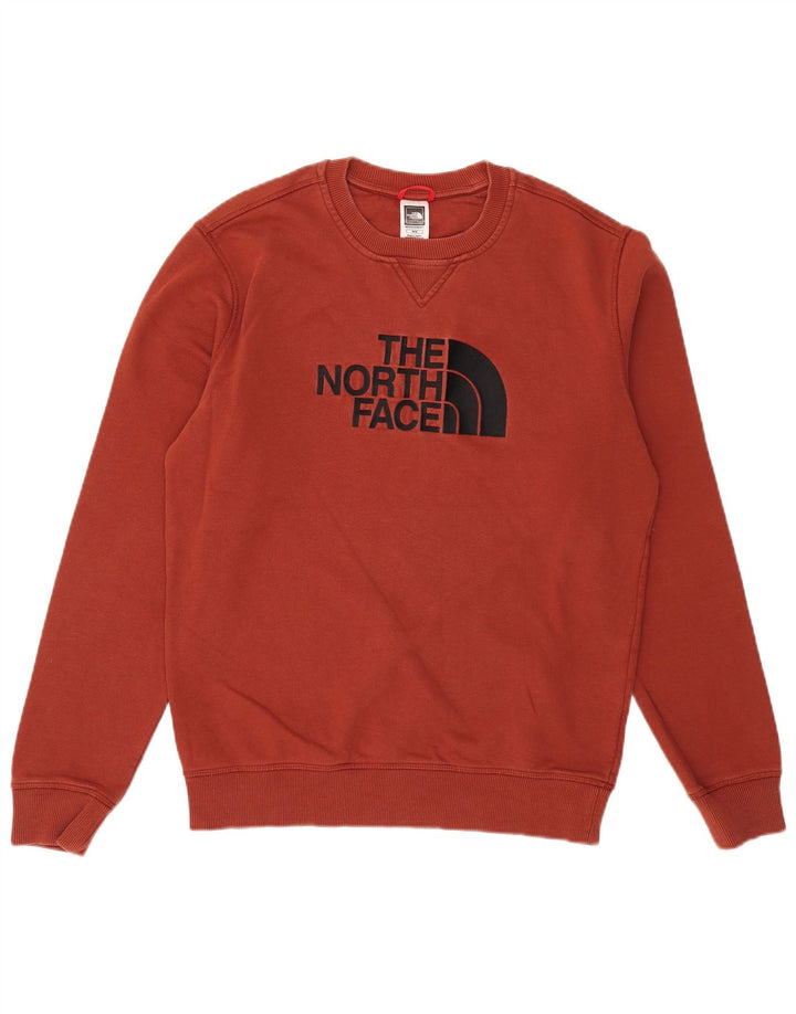 Felpa grafica da uomo The North Face Maglione cotone bordeaux medio