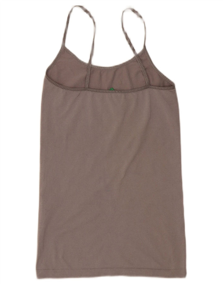 Top corto da donna Benetton UK 8 Small grigio in poliammide