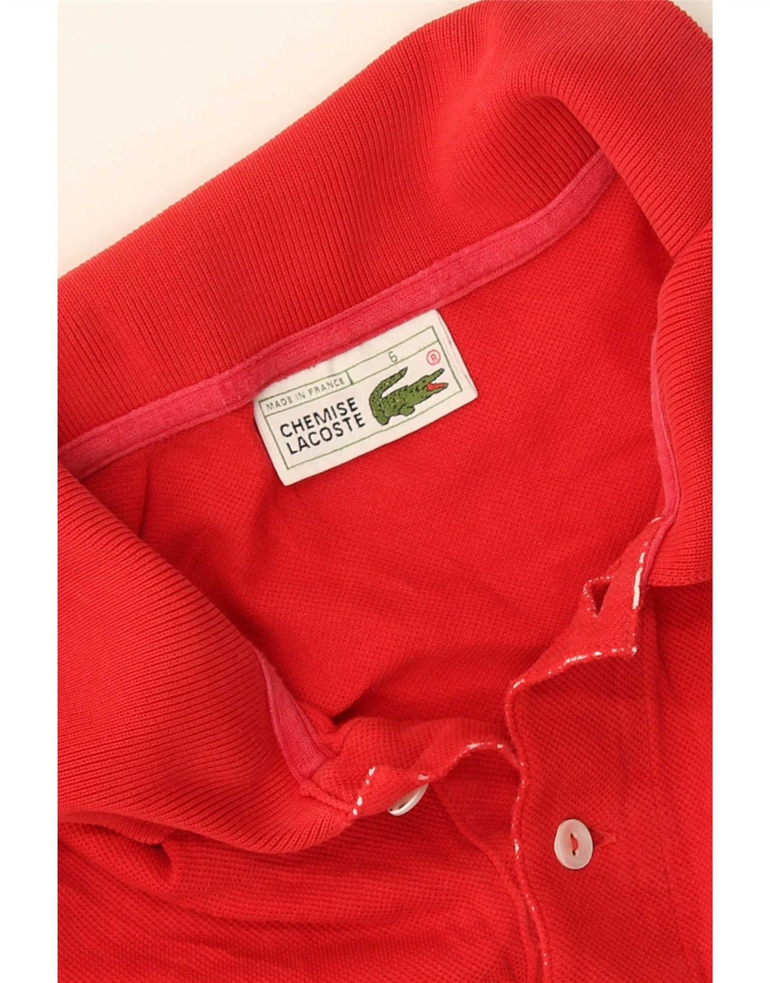 Polo da uomo Lacoste taglia 6 XL rossa