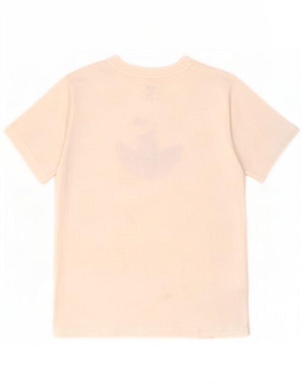 Adidas Girls Graphic T-Shirt Top 9-10 Years White Cotton