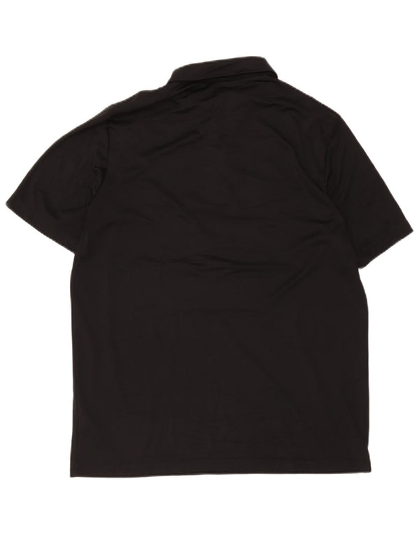 Polo Adidas Aeroready da uomo grande in poliestere nero