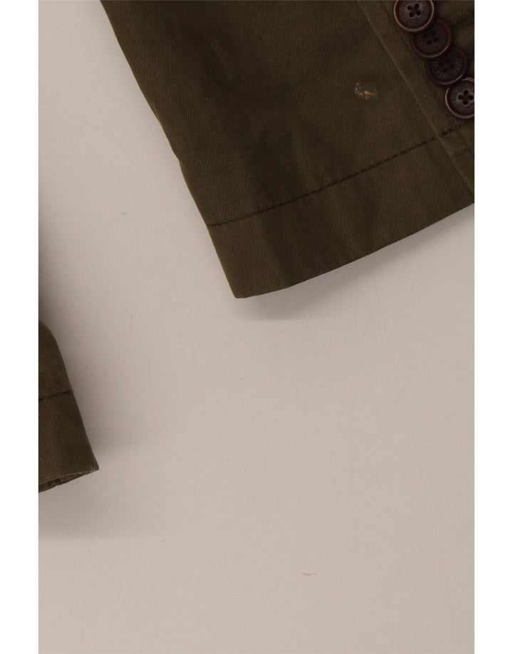 Giacca blazer da uomo a 2 bottoni Orvis UK 40 grande cotone kaki