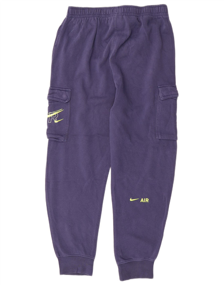 Pantaloni da tuta Nike da uomo con grafica cargo, pantaloni da jogging, grandi, in cotone blu navy