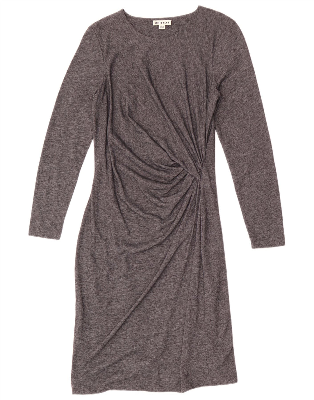 Abito tubino a maniche lunghe da donna Whistles UK 12 Grigio medio chiazzato