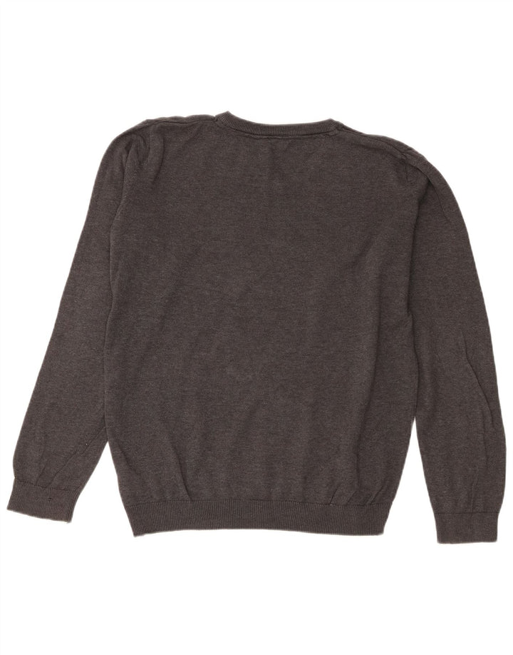 Maglione Marks & Spencer da ragazzo con scollo a V 14-15 anni in cotone grigio