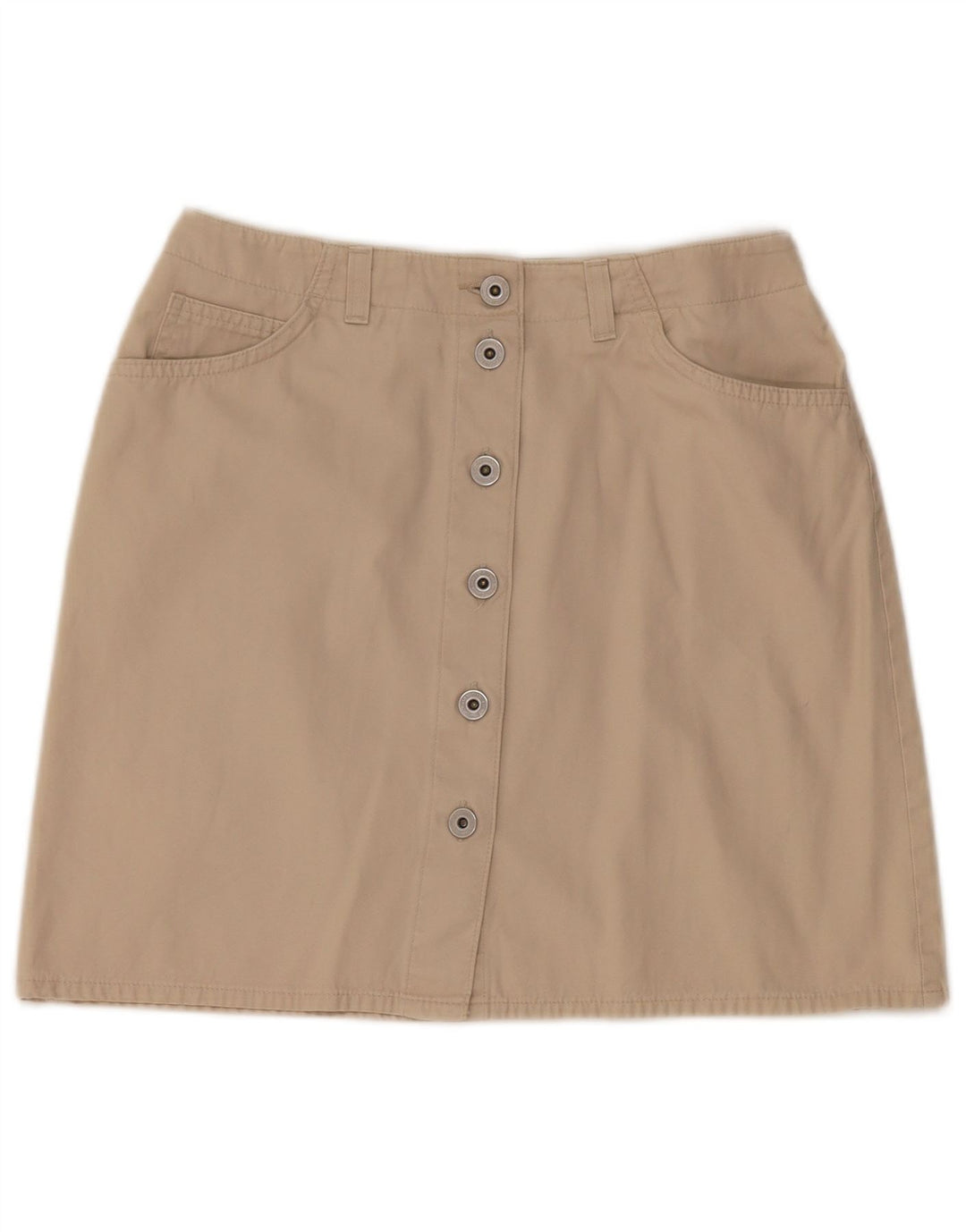 Minigonna da donna Marks & Spencer UK 12 media W28 cotone beige