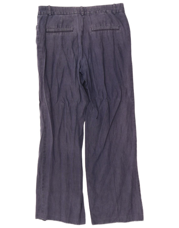 Pantaloni casual dritti da donna Monsoon UK 12 Medium W32 L32 Blu navy