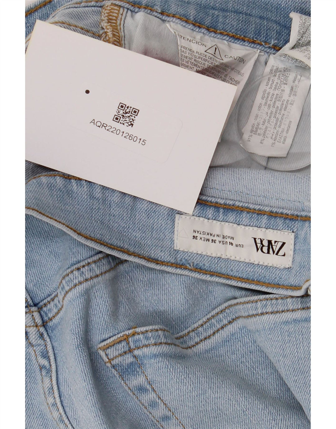 Jeans affusolati da uomo Zara W36 L29 in cotone blu