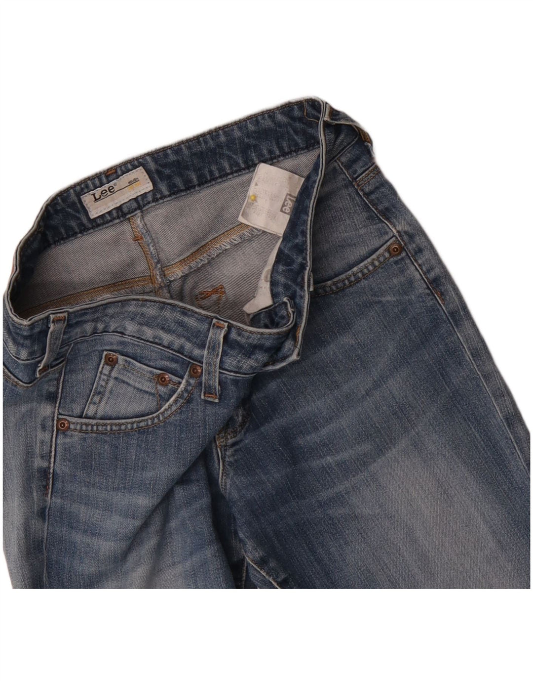Jeans slim effetto invecchiato Lee da donna W27 L33 Blu