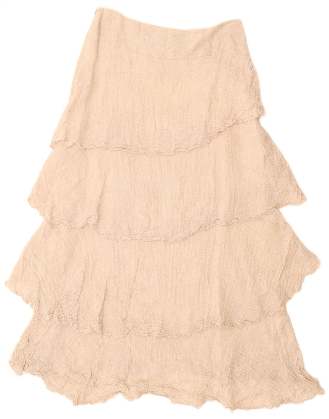 Gonna a strati a vita alta da donna VINTAGE W28 Beige medio