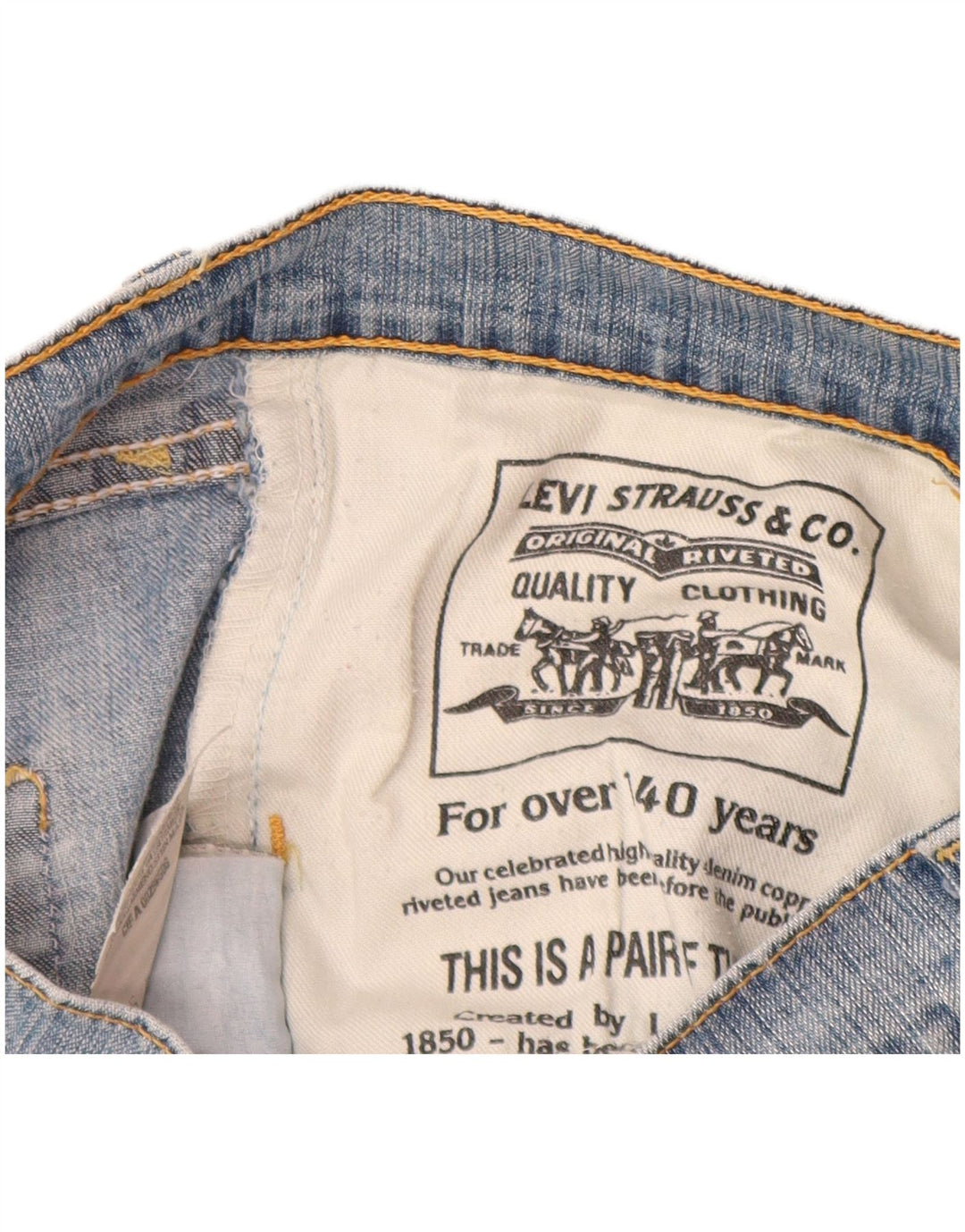 Jeans bootcut da donna LEVI'S W28 L34 cotone blu